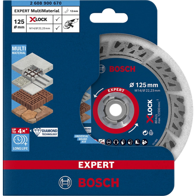 Диамантен диск за рязане Bosch Expert MultiMaterial X-Lock [3]