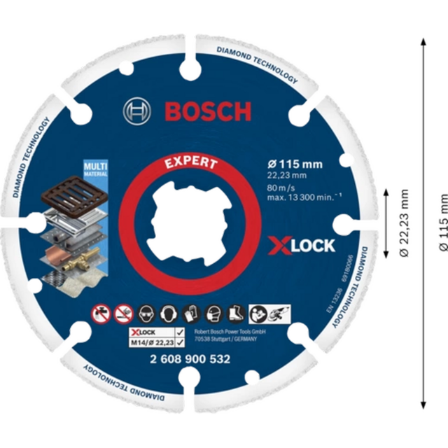 Диамантен диск за рязане Bosch Expert Metal Wheel X-Lock [2]