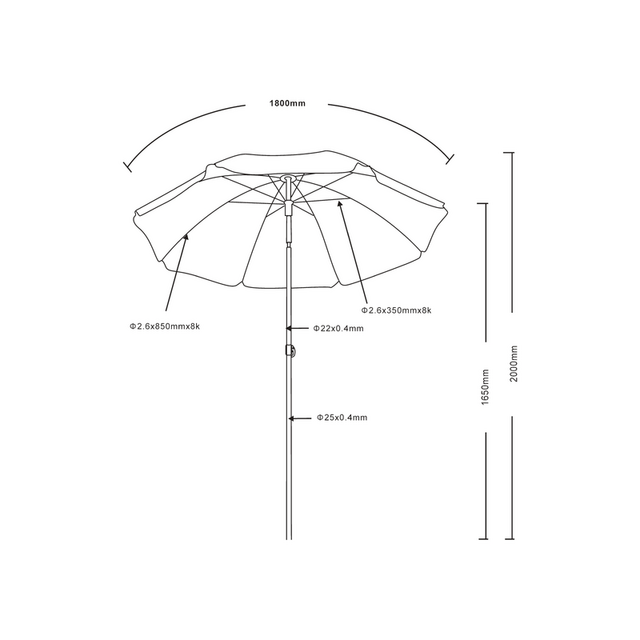 Плажен чадър SunFun [2]