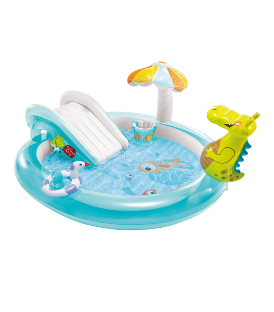 Детски басейн с водна пързалка Intex Alligator [1]