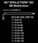 Комплект шестограми Wera TX BO Multicolour 1 [3]