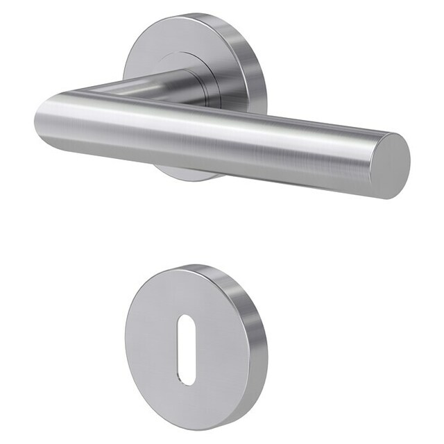 Дръжка с розетка за обикновена брава Diamond Doors L-форма [3]