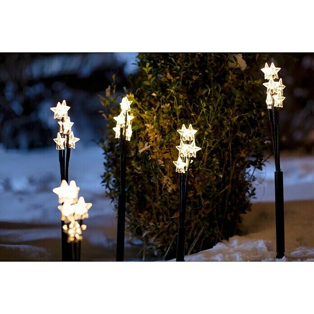 Коледна LED градинска украса звезди [9]