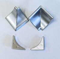 Комплект елементи за водобранна лайсна алуминий 2908