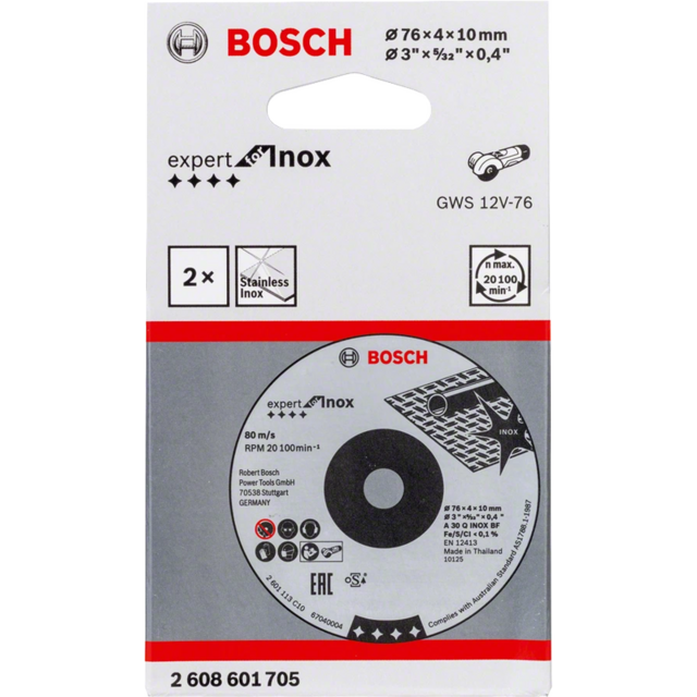 Комплект дискове за шлайфане Bosch Expert for Inox [2]