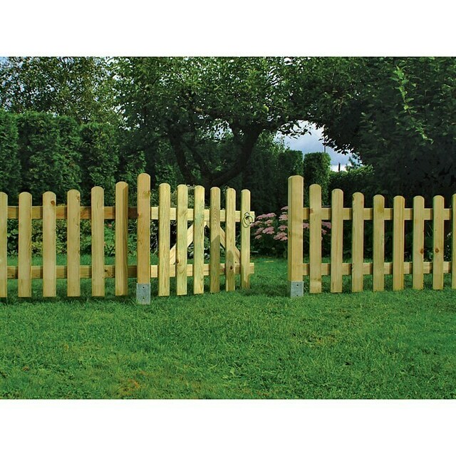 Декоративна дървена оградна врата [2]