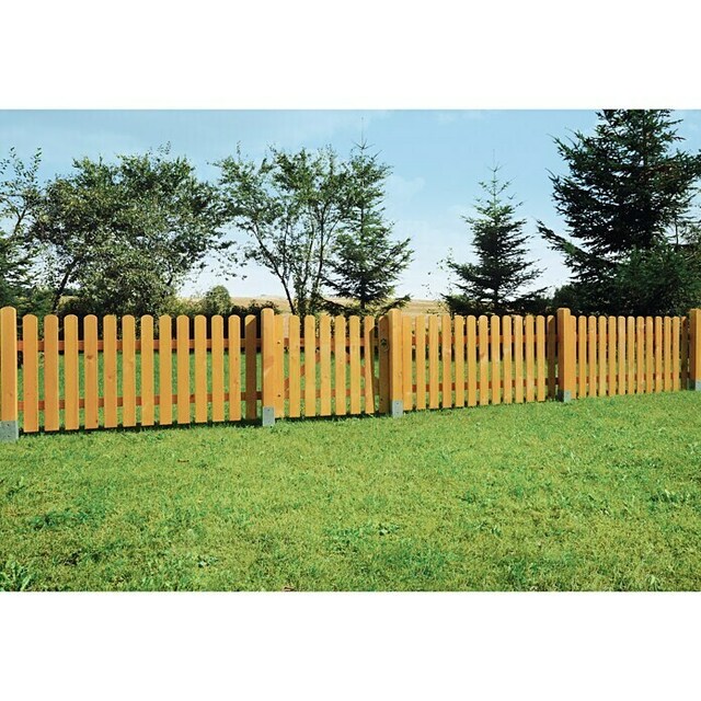 Декоративна дървена оградна врата [3]