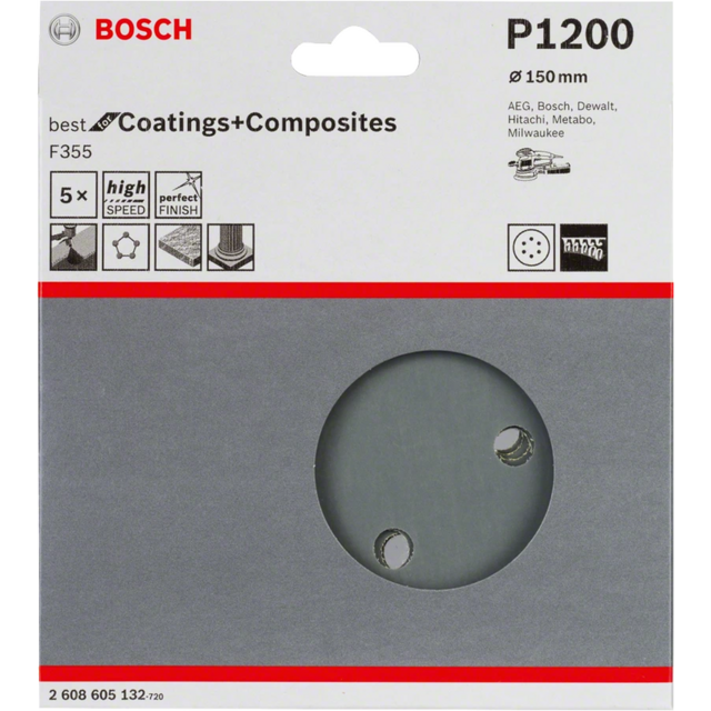 Комплект шкурки за ексцентършлайф Bosch F355 Best for Coatings and Composites [1]