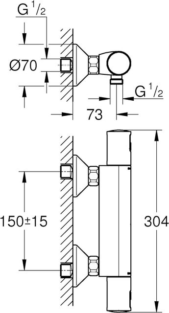 Термостатен смесител Grohe Precision [4]