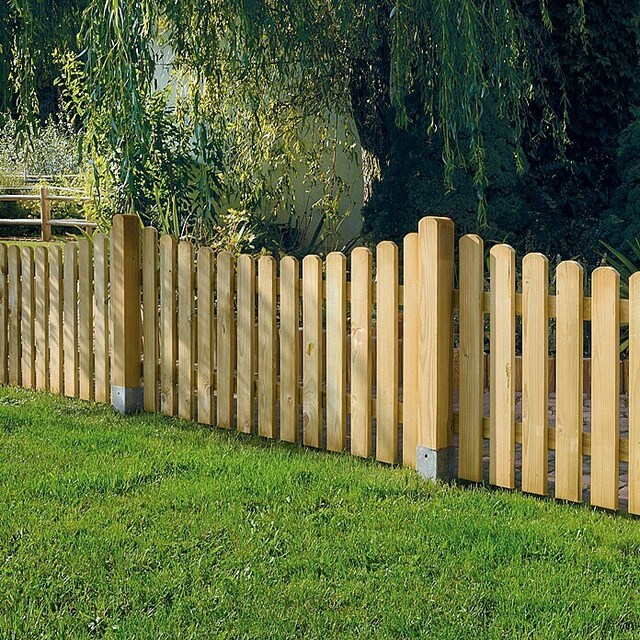 Декоративна дървена ограда [4]