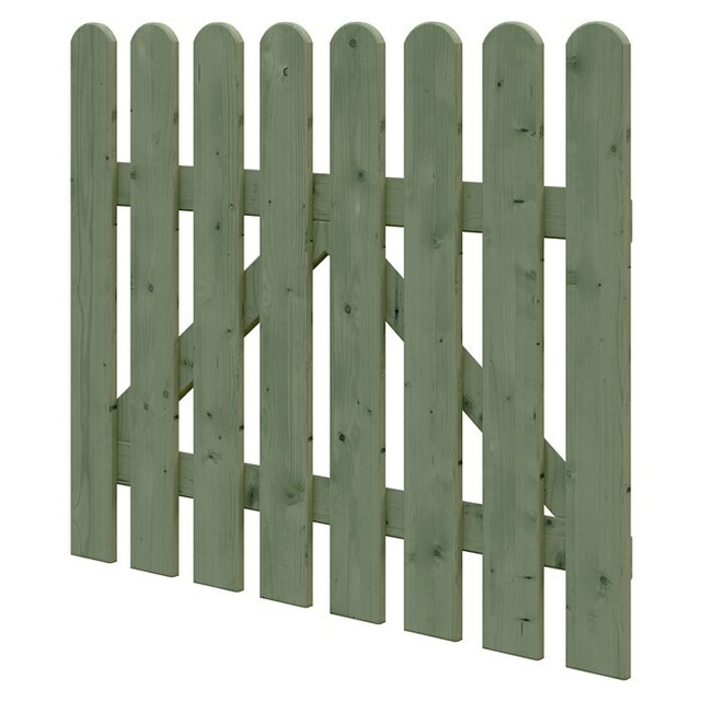 Декоративна дървена оградна врата [5]