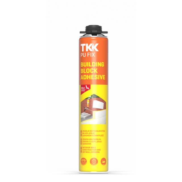 Полиуретанова пяна-лепило за зидане TKK PU Fix Building Block Adhesive [1]