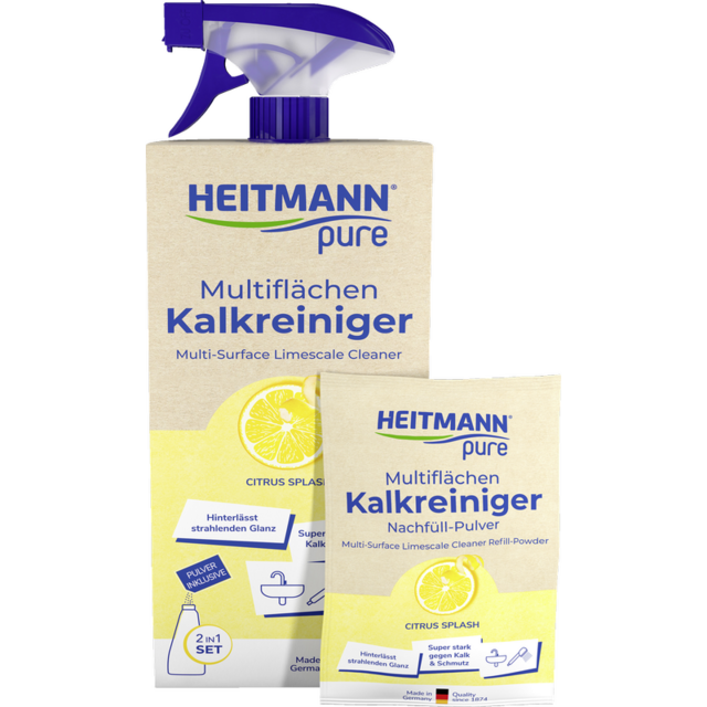 Комплект мултифункционален препарат против варовик Heitmann Pure [1]