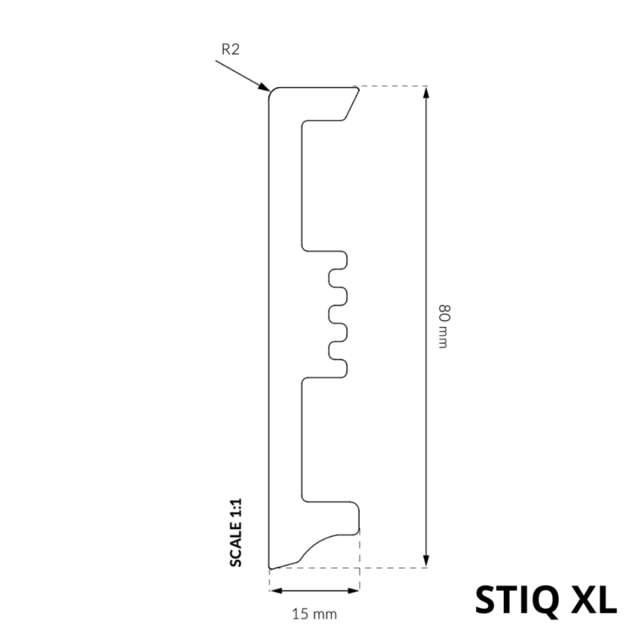 Подов перваз Arbiton STIQ XL Hanoi Oak [3]