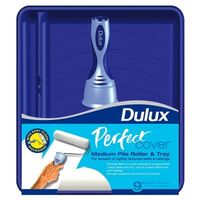 Валяк за боядисване Dulux Medium Pile Roler & Tray Set