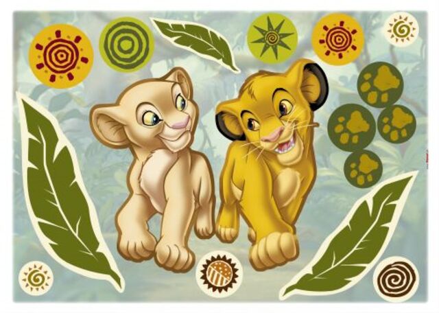 Декоративен стикер Komar Simba and Nala [2]