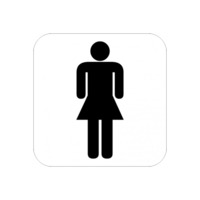 Стикер „Дамска тоалетна“