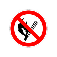 Табела „Забранено пушенето и паленето на огън“