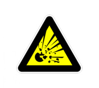 Стикер „Взривоопасни материали“