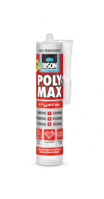 Лепило Bison Poly Max Crystal [1]