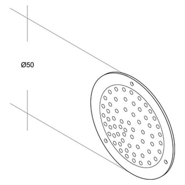 Алуминиева вентилационна решетка за мебели Air-Circle [2]