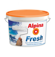 Интериорна боя Alpina Fresh, мат, бяла,