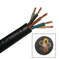 Гумиран кабел H07RN-F, 5х2,5 мм², черен