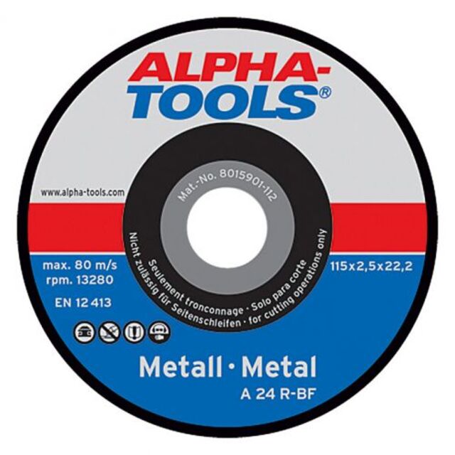 Диск за рязане Alpha Tools Metal A 24R-BF [1]