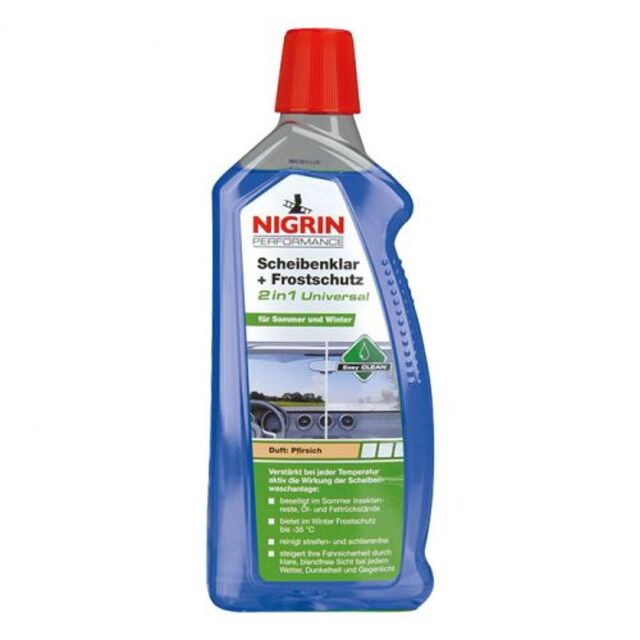 Препарат за почистване на стъкла Nigrin, 1 л, праскова [1]