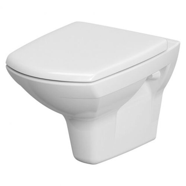 Стенна тоалетна без ръб Cersanit Carina CleanOn [3]