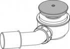 Сифон за душкорито Alca, 60 мм, хром-гланц [1]