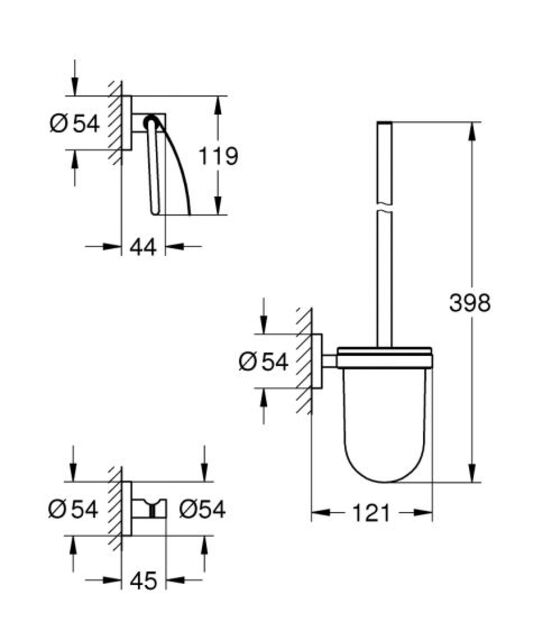 Комплект аксесоари за баня Grohe Essentials Set 3 в 1 [2]