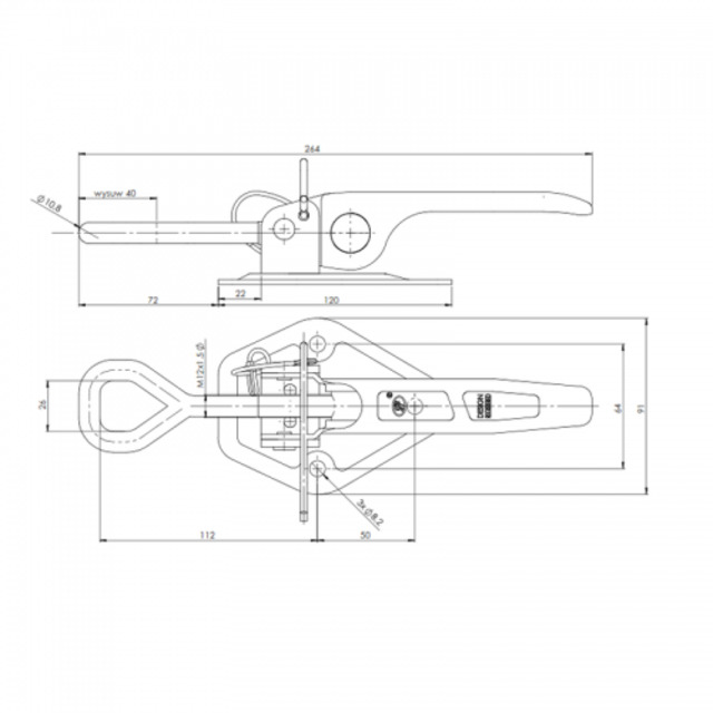 Ключалка за каната SPP ZB-15A, до 1190 кг [2]