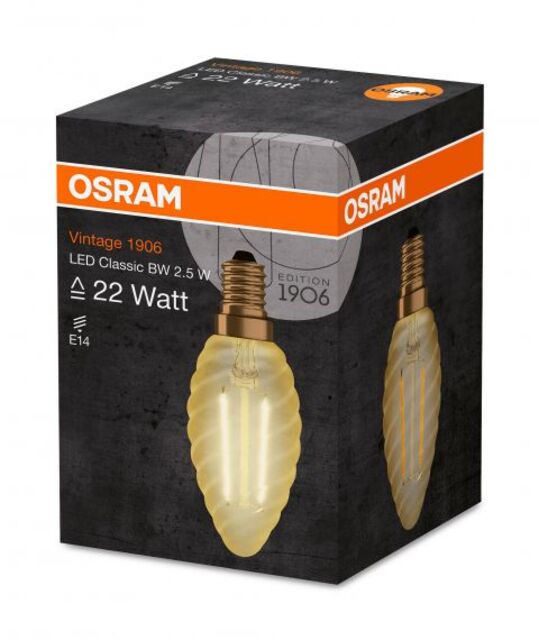 LED крушка Osram Vintage 1906 свещ Gold 22 [2]