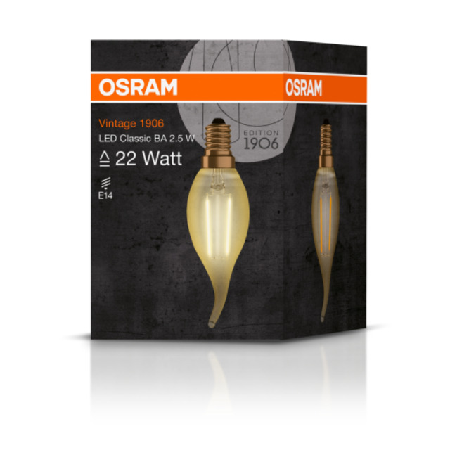 LED крушка Osram Vintage 1906 CL BA Filament Gold [2]