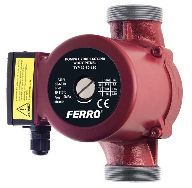 Циркулационна помпа за питейна вода Ferro 32-80-180 [1]