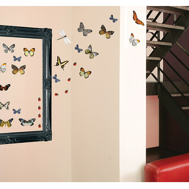 Декоративен стикер Пеперуди и калинки [1]