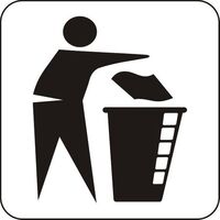 Стикер „Място за отпадъци“