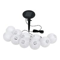 Соларен LED гирлянд с бели топки Eglo 