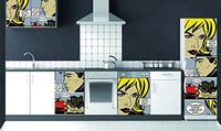 Декоративен стикер Plage за хладилник 'Comic'