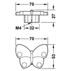 Мебелна дръжка пеперуда [1]