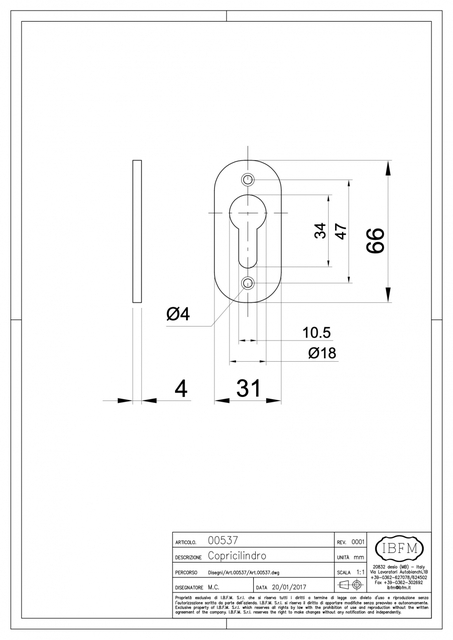 Розетка за патрон за метална портална врата IBFM [2]