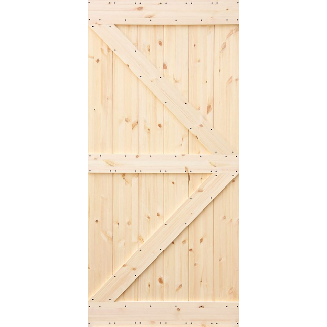 Дървена плъзгаща врата Radex Loft Rustic KK [3]