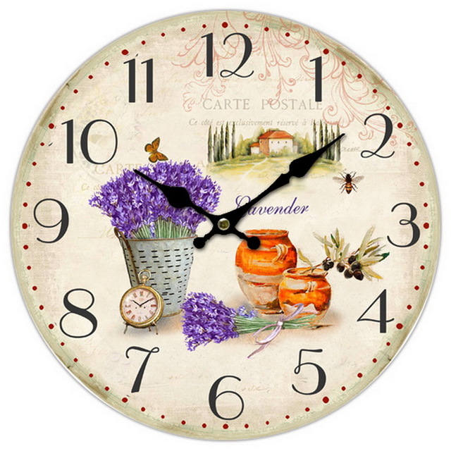 Стенен часовник Lavender [1]