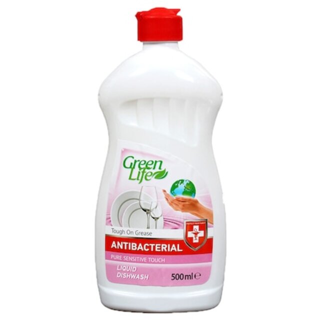 Антибактериален препарат за съдове Green Life Sensitive [1]